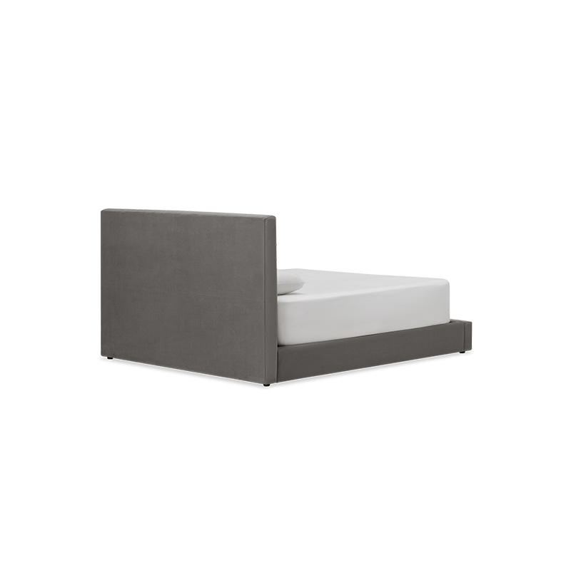 auremo gas lift bed beds k2 kw kr 77130 echosuede charcoal back angle pdp desktop 1.webp