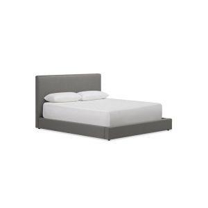 auremo gas lift bed beds k2 kw kr 77130 echosuede charcoal front angle pdp desktop 1.webp