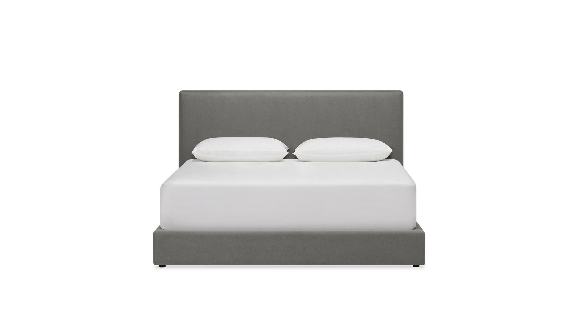 auremo gas lift bed beds k2 kw kr 77130 echosuede charcoal front straight pdp desktop 1