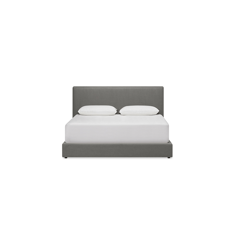 auremo gas lift bed beds k2 kw kr 77130 echosuede charcoal front straight pdp desktop 1.webp