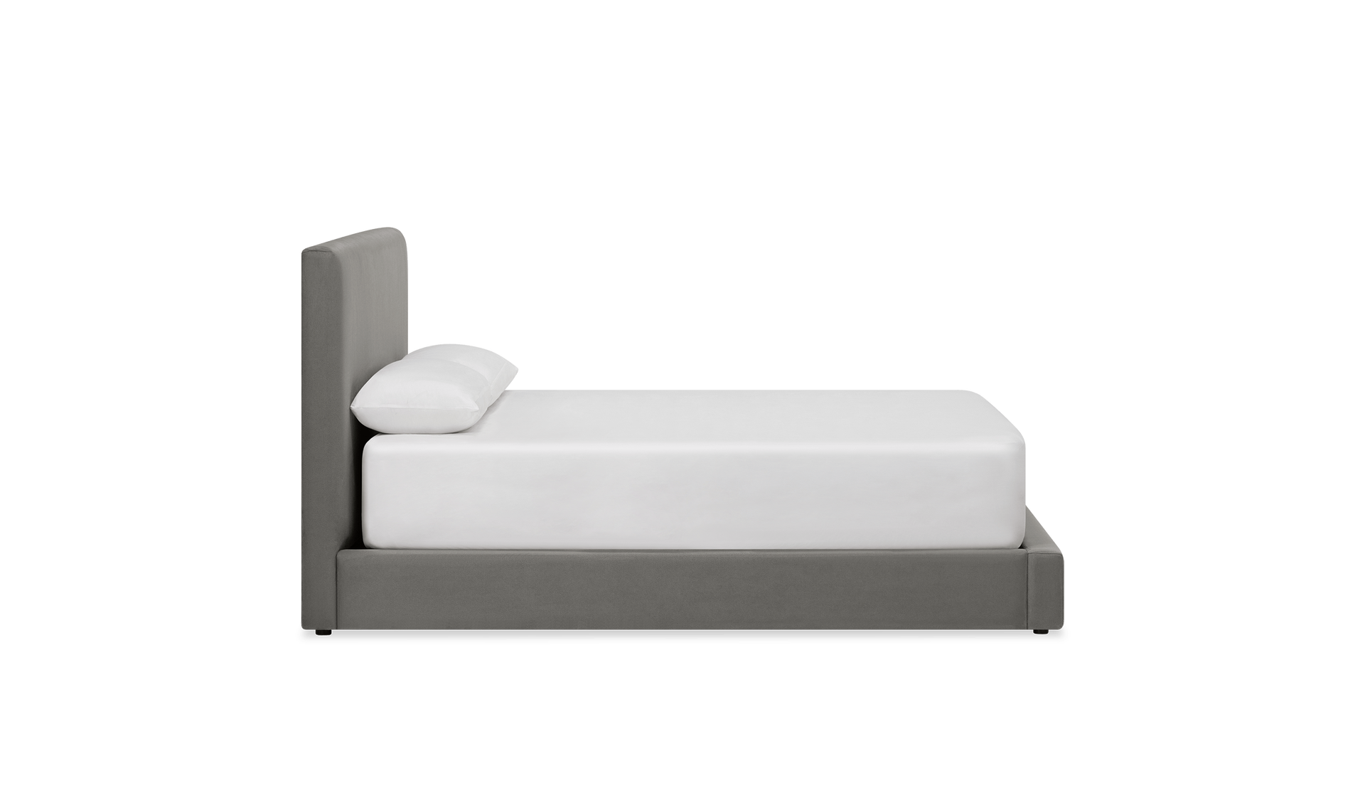 auremo gas lift bed beds k2 kw kr 77130 echosuede charcoal side straight pdp desktop 1